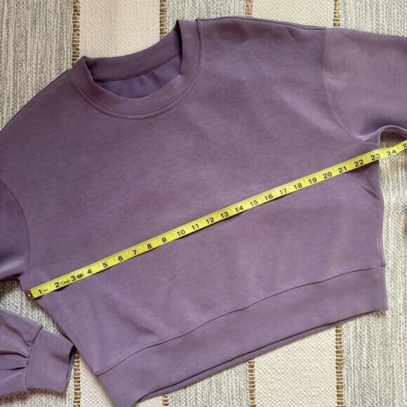 Lululemon Perfectly Oversized Cropped Crew SoftstremeDusky Lavender Women’s 6 - Picture 7 of 9